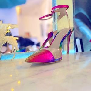 INC Iridescent Snake Skin Pumps